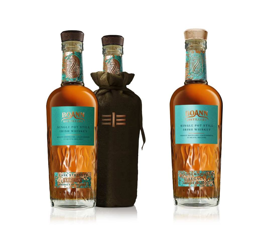 Boann Legacy Cask Strength & Boann Legacy Single Pot Still Irish Whiskey